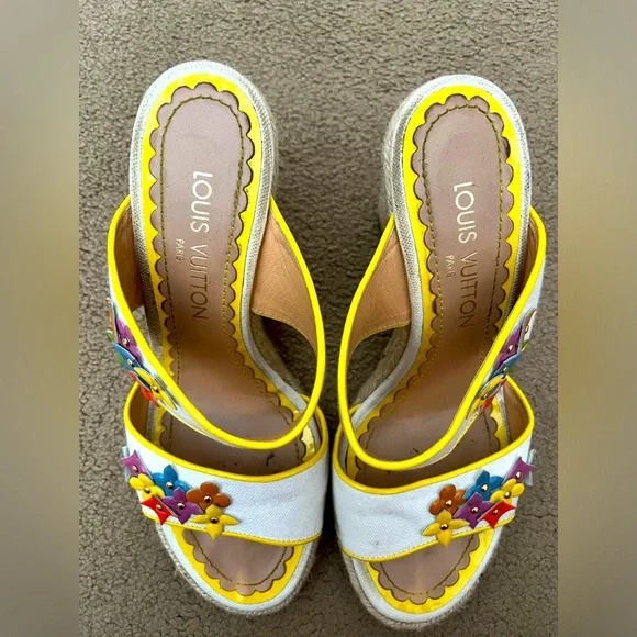 LOUIS VUITTON x Murakami Y2K Wedges - SIZE 38 - Picture 3 of 7